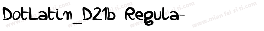 DotLatin_D21b Regula字体转换